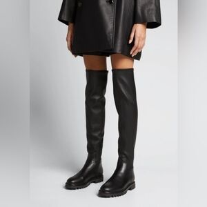 New VINCE 5.5 6 Cabria OTK LUG SOLE Stretch Nappa Leather Over Knee Boots